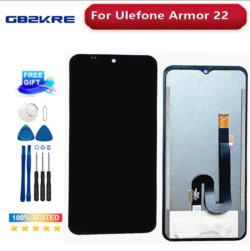 

6.58 Inches For Ulefone Armor 22 LCD Display + Touch Screen Assembly Replacement For armor 22 LCD +Tools