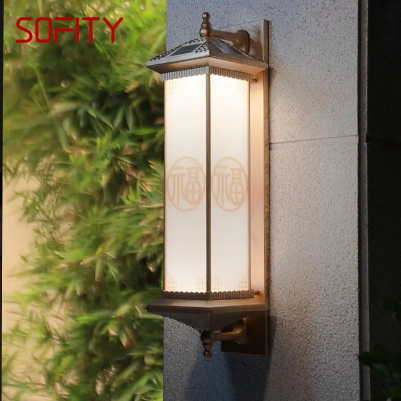 SOFITY Solar Outdoor Wall Lamp Creativity Bronze Sconce Lights LED Waterproof IP65 for Home Villa Balcony Courtyard
SOFITY Solar Outdoor Wall Lamp Creativity Bronze Sconce Lights LED Waterproof IP65 for Home Villa Balcony Courtyard