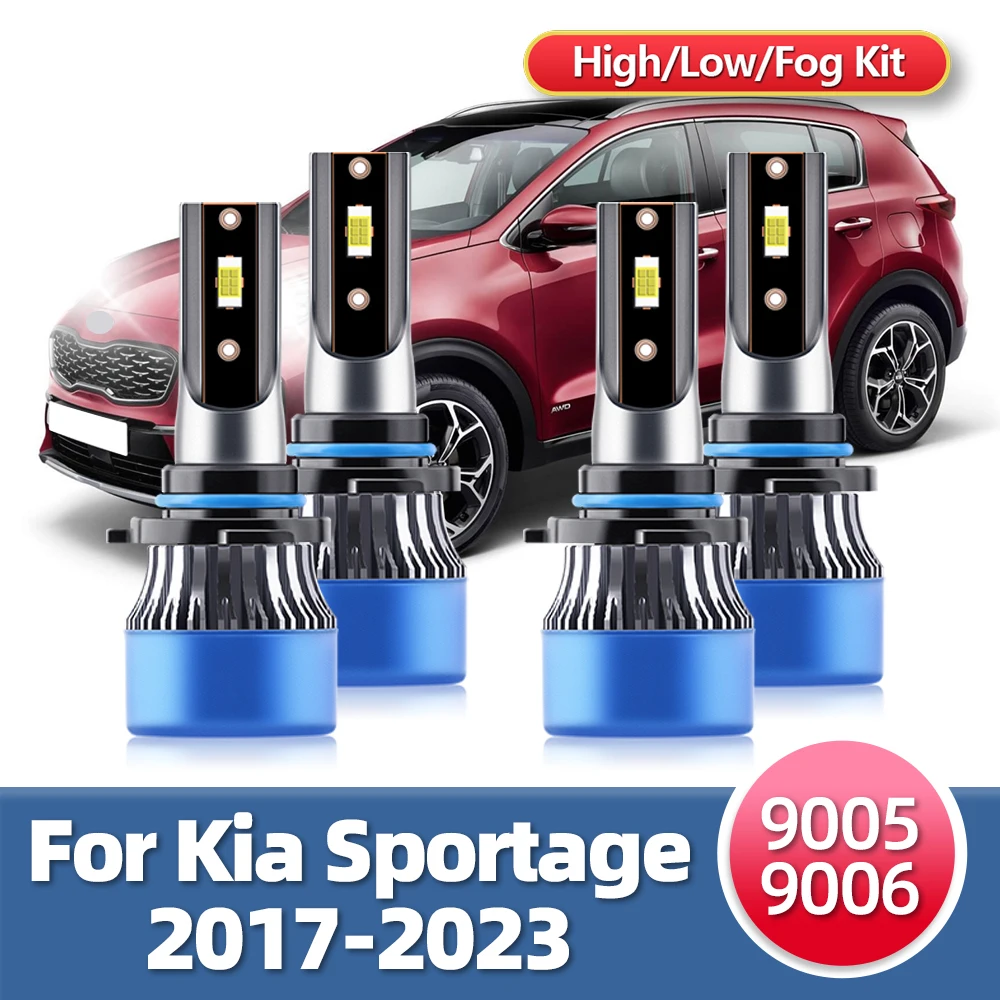 

Roadsun Headlights 12V Car LED Bulbs 15000LM High 9005 Beam Fog 9006 Lamps For Kia Sportage 2017 2018 2019 2020 2021 2022 2023