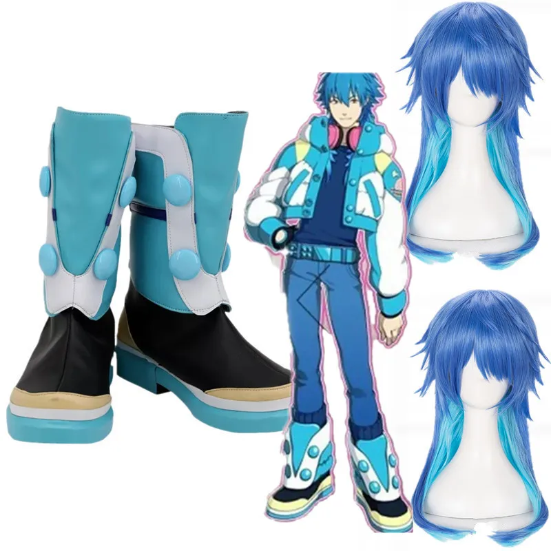 

Anime Dramatical Murder Seragaki Aoba Cosplay Shoes DMMD Fancy Boots cosplay wigs hair Costume Accessory Halloween Party Shoes