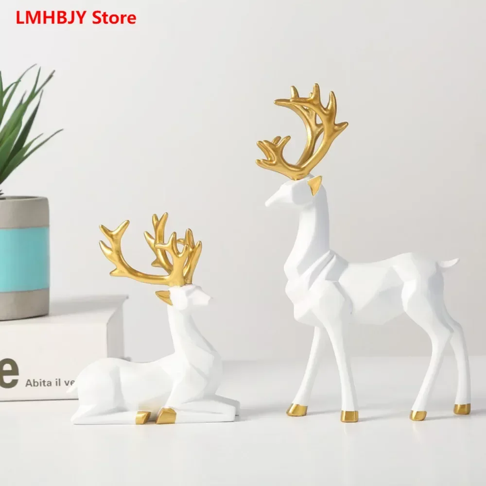 

Scandinavian Style Modern Origami Elk Ornaments Living Room TV Cabinet Wine Cabinet Moving Housewarming Gifts Home Decorations