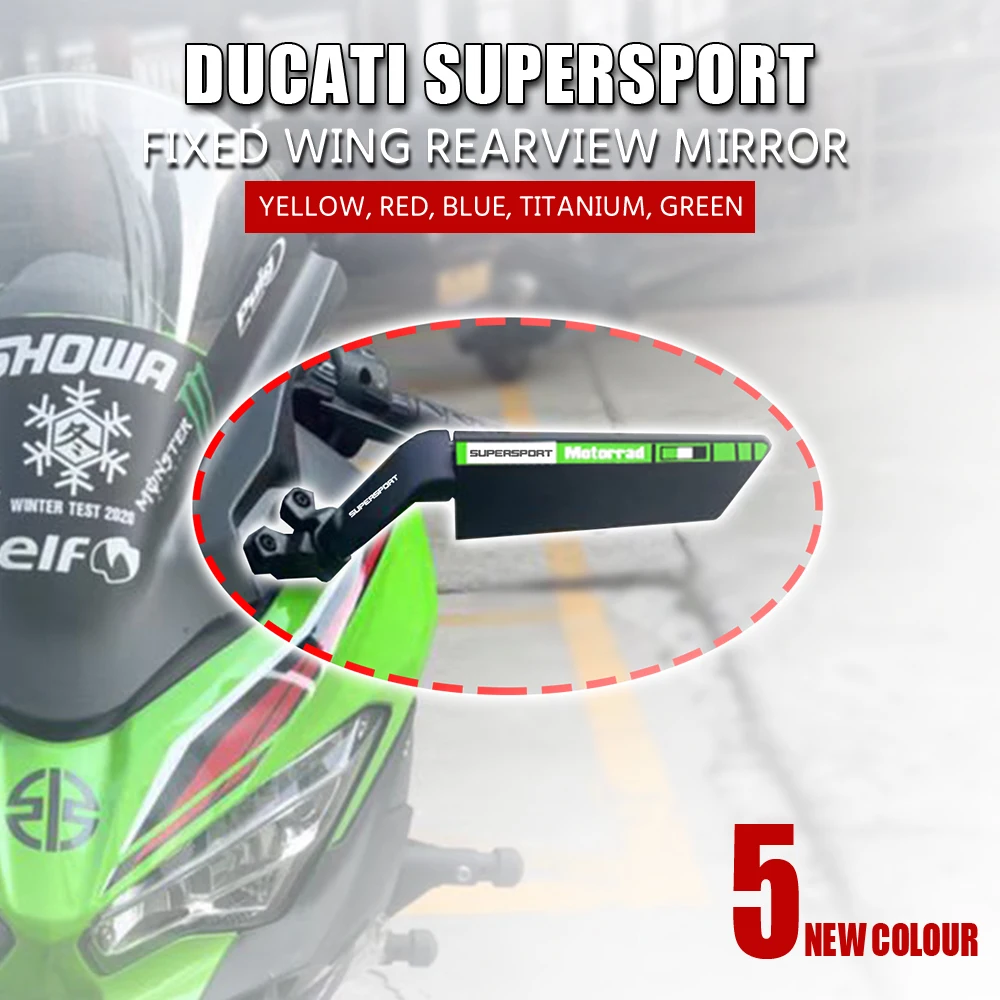 Для зеркала Ducati Supersport 935 950 950S 2017-2022 2018 2019 мотоциклетное модифицированное ветровое крыло регулируемое вращающееся зеркало заднего вида
Для зеркала Ducati Supersport 935 950 950S 2017-2022 2018 2019 мотоциклетное модифицированное ветровое крыло регулируемое вращающееся зеркало заднего вида