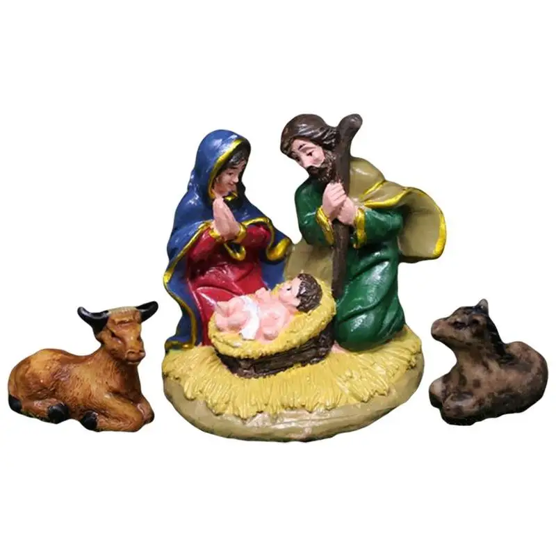

Статуя рождественской тематики Рождества, скульптура Иисуса рожденного, рождественские фигурки, центральный столик для кафе, гостиной