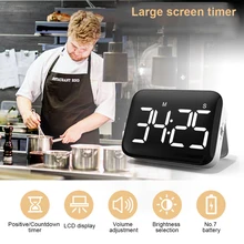 

Cooking Grilling Digital Timer Desktop Studying Yoga LCD Countdown Alarm 99 Mintues 59 Seconds Kitchen Gadget Home Supplies