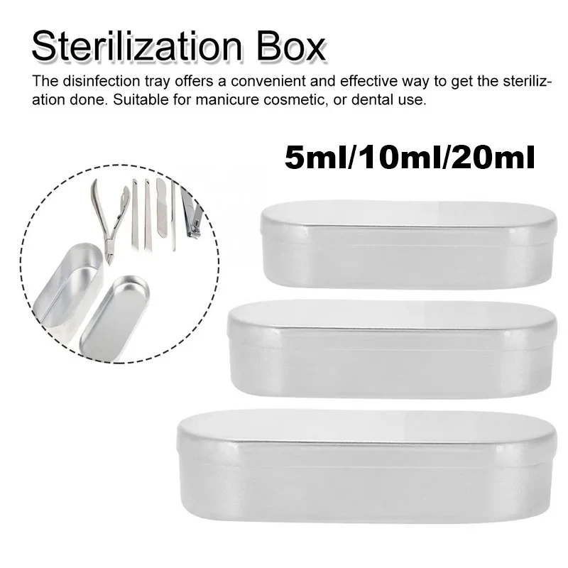 Nail Art Tools Sterilizer Tray Nail Tool Container Storage Box 5/10/20ml Nail Tools Equipment Cleaner Disinfection Aluminum Box
Nail Art Tools Sterilizer Tray Nail Tool Container Storage Box 5/10/20ml Nail Tools Equipment Cleaner Disinfection Aluminum Box
