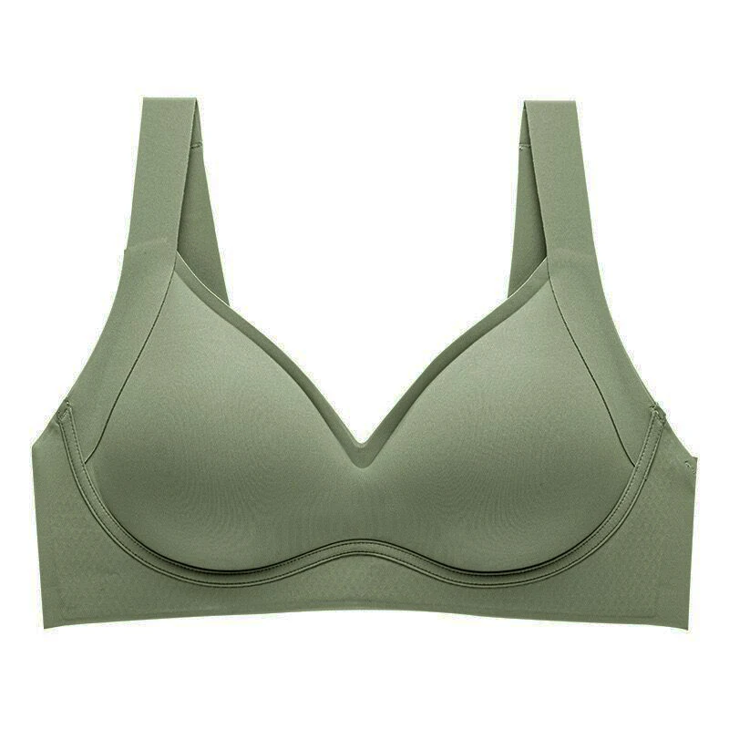 

Nouvell Seamless Lolita Sytle Bras For Women Black Blue Green Khaki Lingerie Plunge Push Up Minimizer Padded Grils Underwear