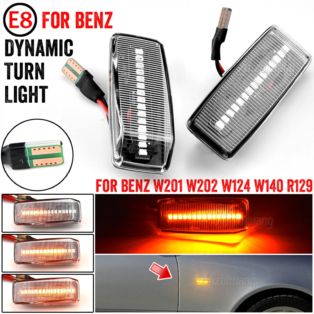 Car Side Marker Water Flowing Indicator Lamp Turn Signal Lamp For Benz C-Class W201 W202 E-Class W124 S-Class W140 SL-Class R129
Car Side Marker Water Flowing Indicator Lamp Turn Signal Lamp For Benz C-Class W201 W202 E-Class W124 S-Class W140 SL-Class R129