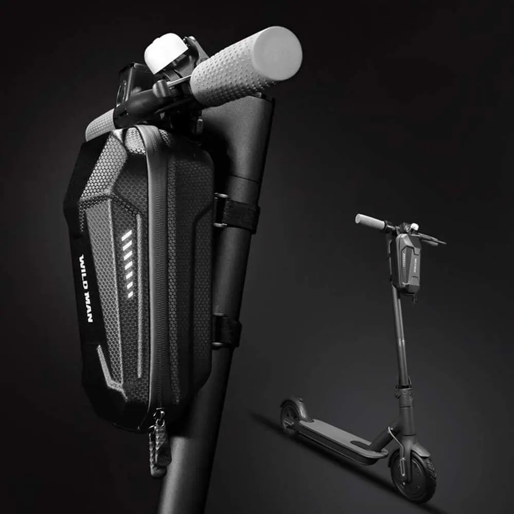 WILD MAN 3L Hard Shell Waterproof PU Scooter Storage Bag Cycling Bicycle Basket Folding Bike Accessories Reflective Logo
WILD MAN 3L Hard Shell Waterproof PU Scooter Storage Bag Cycling Bicycle Basket Folding Bike Accessories Reflective Logo