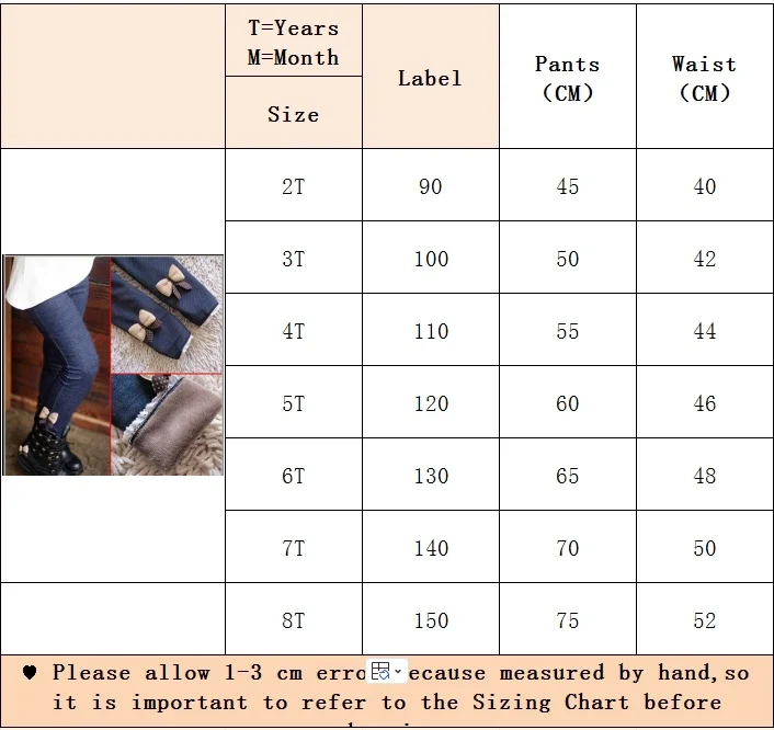 جينز بناتي مبطن بالصوف مع فيونكة - سروال قطني دافئ لمدة 2-8 سنوات، سروال شتوي ناعم للفتيات الصغيرات جينز بناتي جينز بناتي مبطن بالصوف مع فيونكة - سروال قطني دافئ لمدة 2-8 سنوات، سروال شتوي ناعم للفتيات الصغيرات جينز بناتي