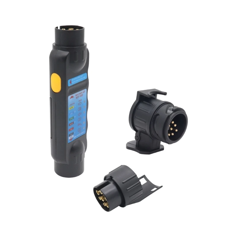 Trailer Plug Socket Tester 7 Pin Wiring Circuit Light Test Tool Circuit Testing
Trailer Plug Socket Tester 7 Pin Wiring Circuit Light Test Tool Circuit Testing