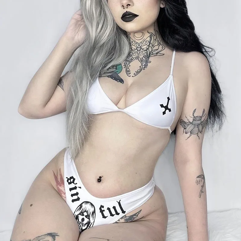 2023 Summer Fashion Women Solid Brazilian Bikini Beachwear Sexy Skull Beach Sets Middle Waist Push Up Underwear Swimsuits Female
2023 Summer Fashion Women Solid Brazilian Bikini Beachwear Sexy Skull Beach Sets Middle Waist Push Up Underwear Swimsuits Female