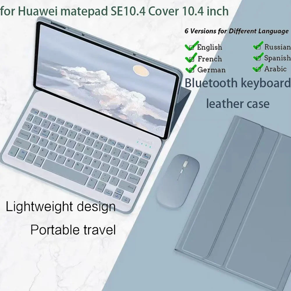 leather Keyboard Case forHuawei matepad se10.4Bluetooth Magnetic Keyboard Cover For HuaWei 10.4 inch Case English German Arabic
leather Keyboard Case forHuawei matepad se10.4Bluetooth Magnetic Keyboard Cover For HuaWei 10.4 inch Case English German Arabic