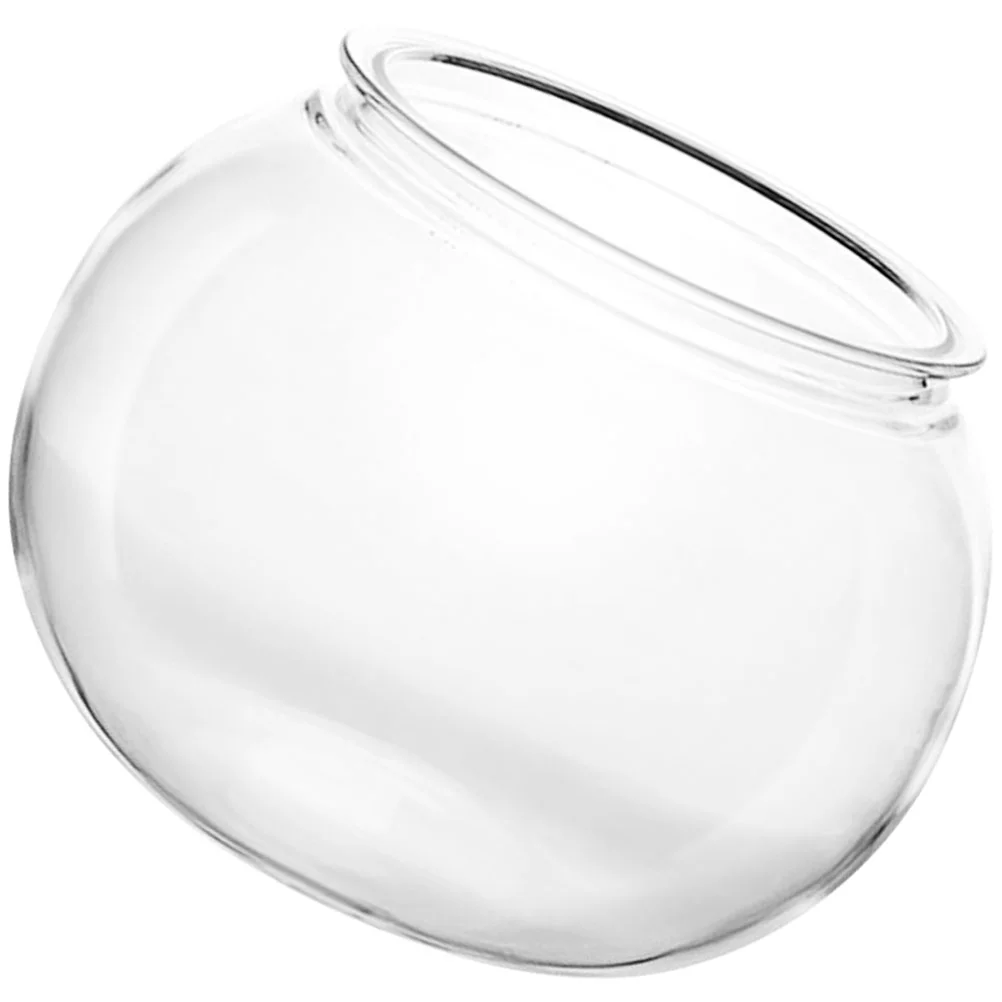 

Plastic Fish Bowl Tabletop Tank Tanks Office Decor Micro Landscape Desktop Living Round