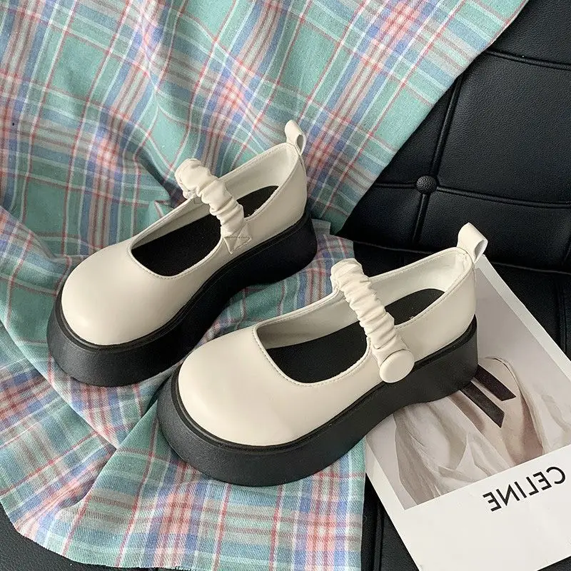 SHANPA White Elegant Mary Jane Shoes for Women Cute Round Toe French Style Lolita Shoes Platform Vintage Jk Casual New Footwear
SHANPA White Elegant Mary Jane Shoes for Women Cute Round Toe French Style Lolita Shoes Platform Vintage Jk Casual New Footwear
