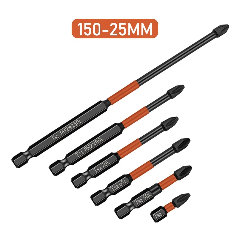 10pcs/lot PH2 Magnetic Cross Bit Set Phillips Impact Batch Head Hardness Screwdriver Bit Screw Driver Hand Tools 25-150mm Long
10pcs/lot PH2 Magnetic Cross Bit Set Phillips Impact Batch Head Hardness Screwdriver Bit Screw Driver Hand Tools 25-150mm Long