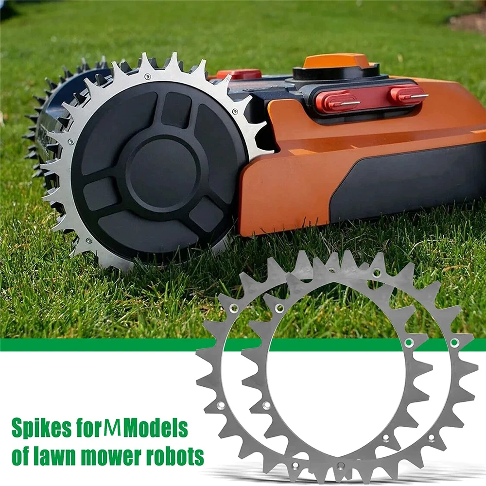 Robotic Mower Traction Improved Auxiliary Wheels Robotic Spikes For Worx Landroid Robot Lawn Mower Traction Wheel Accssries
Robotic Mower Traction Improved Auxiliary Wheels Robotic Spikes For Worx Landroid Robot Lawn Mower Traction Wheel Accssries