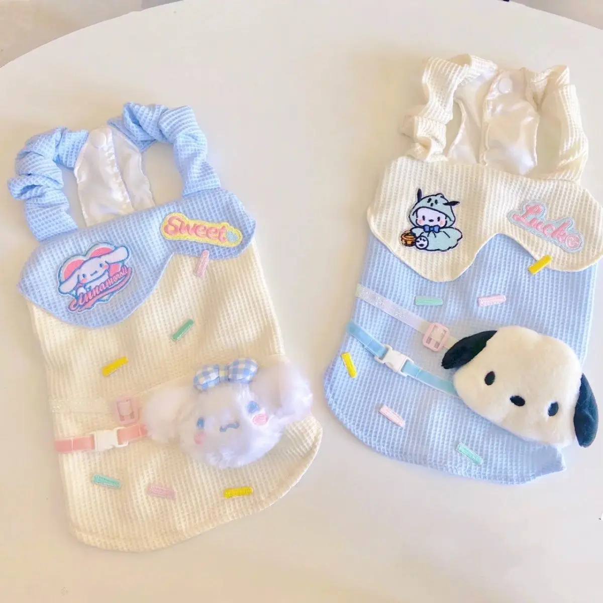 Sanrio Cinnamoroll Pochacco Pet Clothing Cat Teddy Than Bear Dog Small Sling Thin Style Home Clothes Spring and Summer
Sanrio Cinnamoroll Pochacco Pet Clothing Cat Teddy Than Bear Dog Small Sling Thin Style Home Clothes Spring and Summer