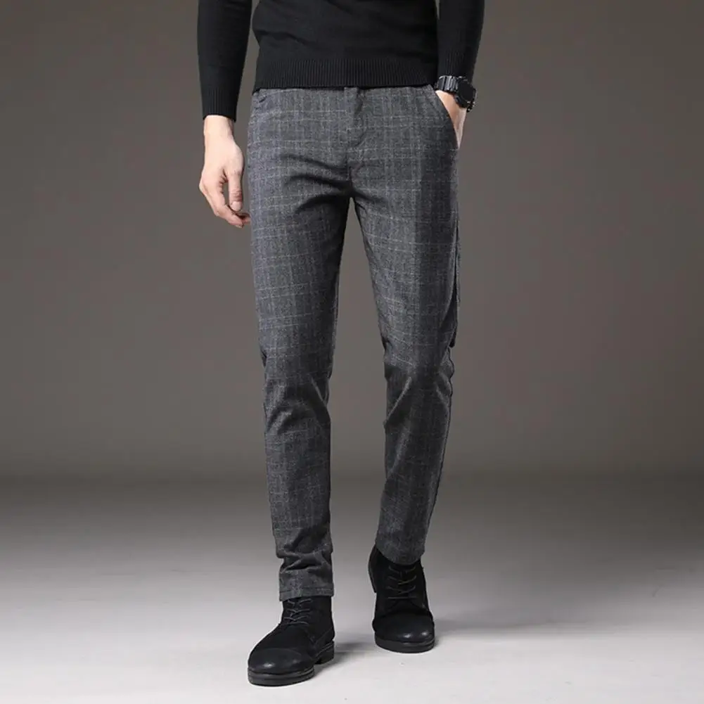 Men Casual Pants Breathable Comfortable Men's Plaid Slim-fit Pants Soft Texture Elasticity Spring Style Spring Men Pants
Men Casual Pants Breathable Comfortable Men's Plaid Slim-fit Pants Soft Texture Elasticity Spring Style Spring Men Pants