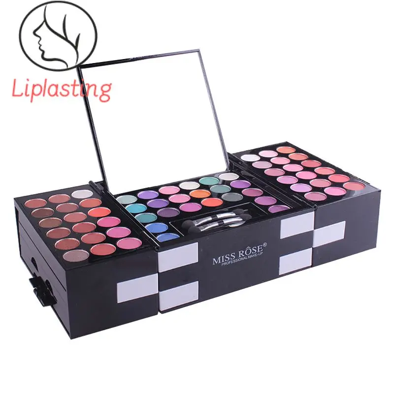 

Miss Rose Professional Makeup 194 Color Matte Shimmer Palette Cosmetic Foundation Powder Blush Eyebrow Contouring Beauty Kit Box