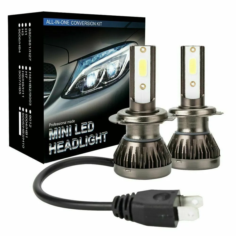 2PCS H7 LED Headlight 200W 20000LM Hi/Low Kit Bulbs Beam 6000K Canbus Error Free Complete Kit, No Additional Ballast/Driver
2PCS H7 LED Headlight 200W 20000LM Hi/Low Kit Bulbs Beam 6000K Canbus Error Free Complete Kit, No Additional Ballast/Driver