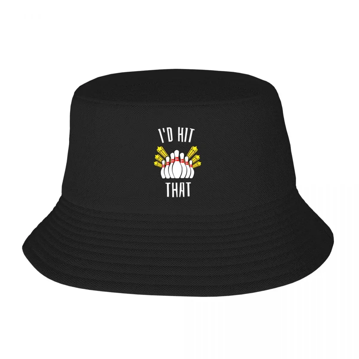 

New I'd Hit That - Funny Bowling Player Team Ball Love Lover Sports Lane Christmas Birthday Gift Bucket Hat