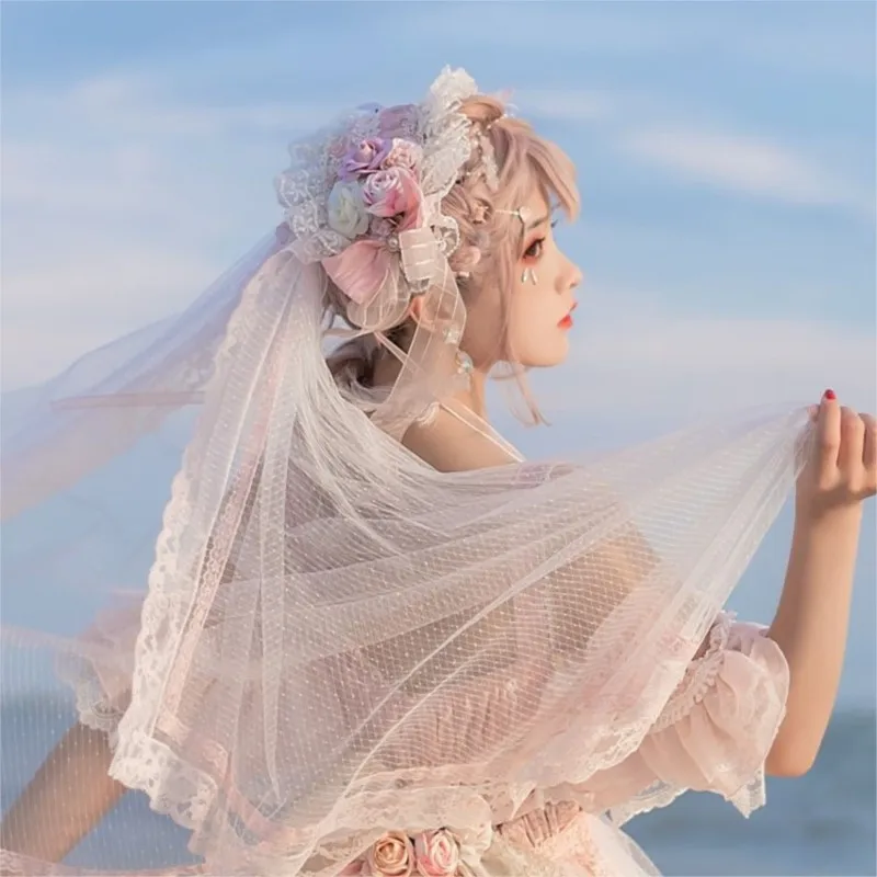 

Flower Wedding Headband Headwear Month Lower Song Configuration