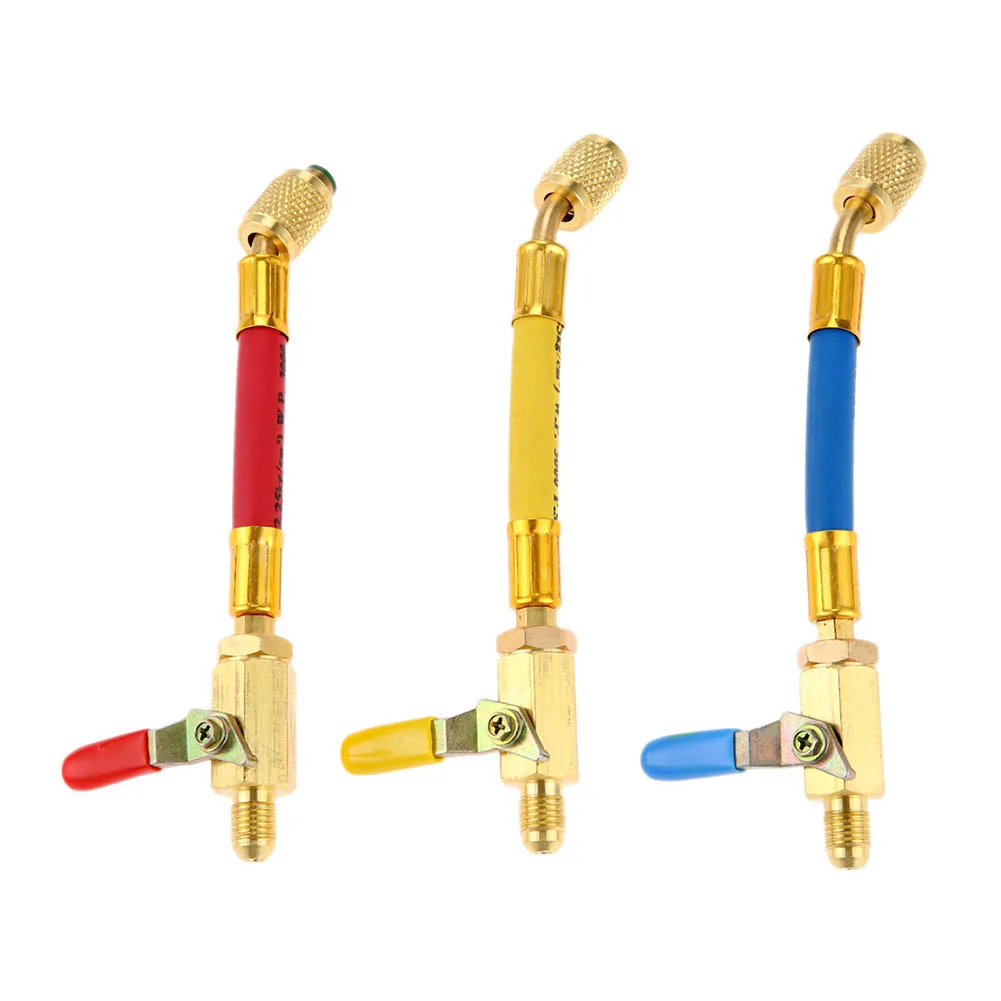 Car Accessories A/C Charging Hose For AC Air Refrigeration R134A R410A R22 R12 Universal 3pcs/set Brass And Rubber Auto
Car Accessories A/C Charging Hose For AC Air Refrigeration R134A R410A R22 R12 Universal 3pcs/set Brass And Rubber Auto