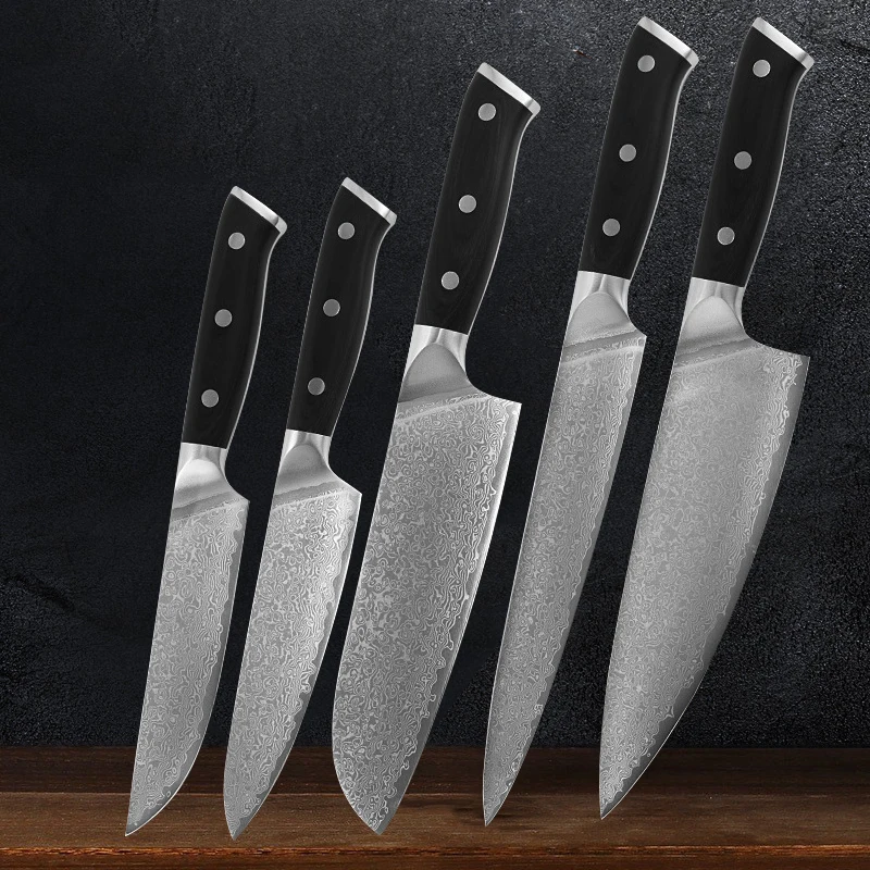 

Handmade Santoku Knives Set Chef Slicing Peeling Cleaver Fish Fillet Raw Slicer Razor Sharp Japan Sashimi Salmon Knife