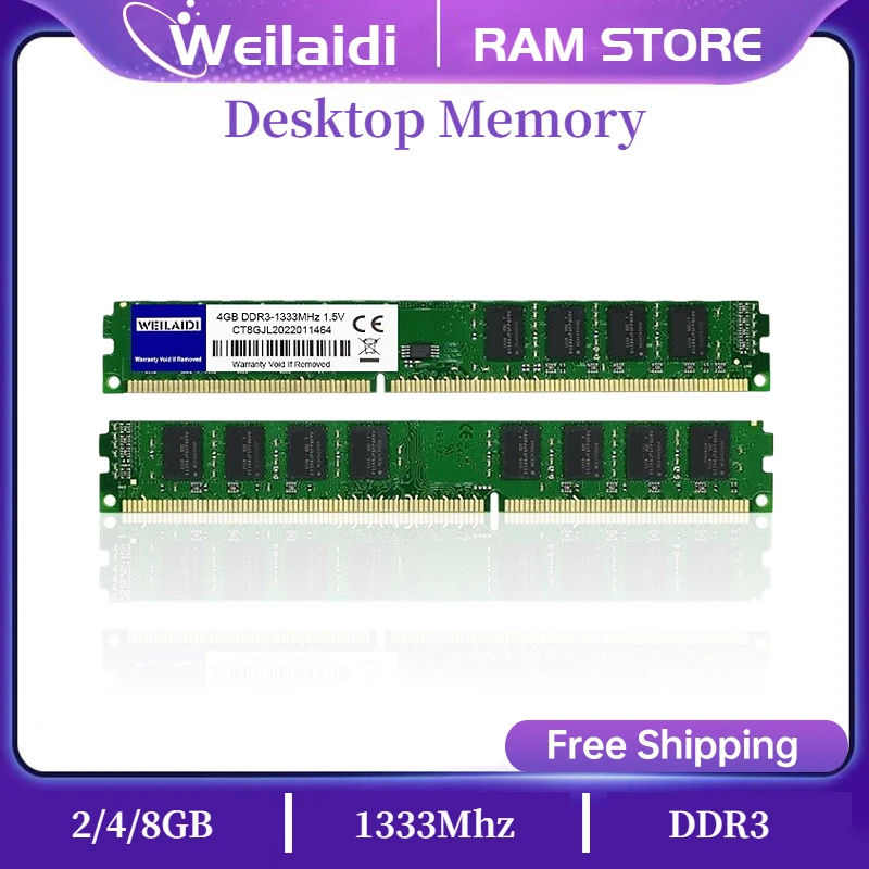 10Pcs DDR3 2GB 4GB 8GB Memory Ram DDR3 1333 1600MHZ DIMM PC3-10600 Desktop Memoria Non-ECC Unbuffered Intel and AMD Compatible
10Pcs DDR3 2GB 4GB 8GB Memory Ram DDR3 1333 1600MHZ DIMM PC3-10600 Desktop Memoria Non-ECC Unbuffered Intel and AMD Compatible