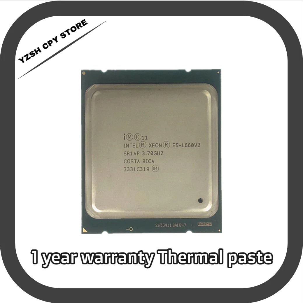 Intel Xeon E5 1660 V2 E5-1660V2 CPU server Processor 6 Core 3.7GHz 15M 130W E5-1660 V2 SR1AP E5-1660 V2 2011
Intel Xeon E5 1660 V2 E5-1660V2 CPU server Processor 6 Core 3.7GHz 15M 130W E5-1660 V2 SR1AP E5-1660 V2 2011