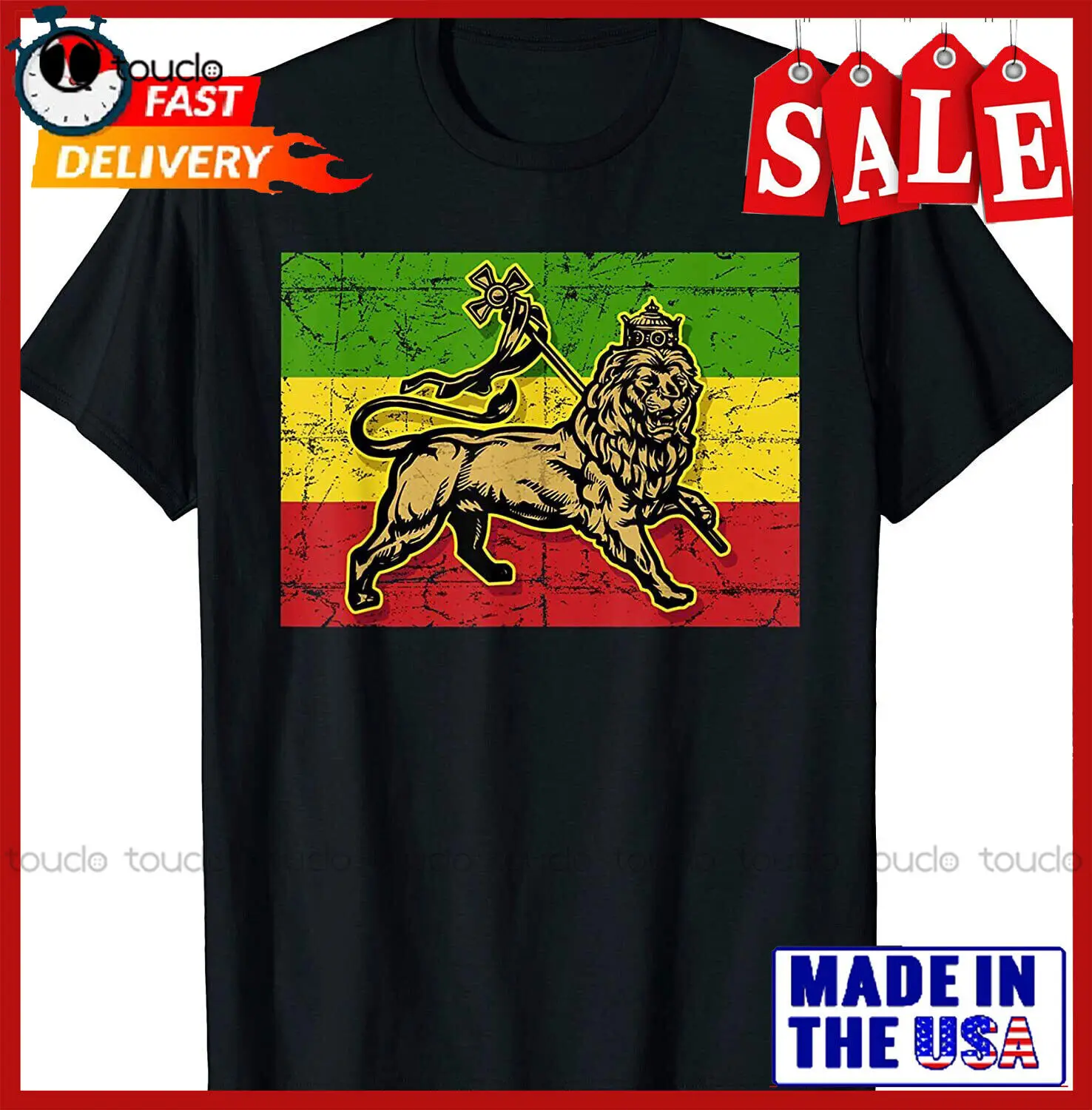 New Limited Lion Of Judah Rasta Ethiopian Cross Reggae Old Ethiopia Flag T-Shirt O-Neck Streetwear Oversized Xs-5Xl Custom Gift
New Limited Lion Of Judah Rasta Ethiopian Cross Reggae Old Ethiopia Flag T-Shirt O-Neck Streetwear Oversized Xs-5Xl Custom Gift