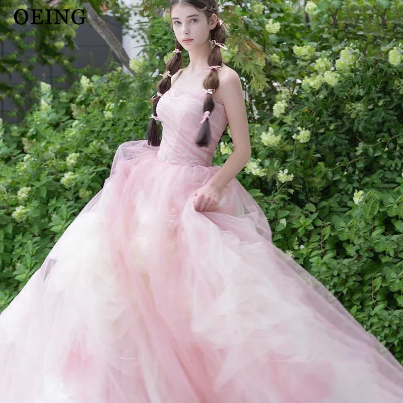 OEING Princess Soft Tulle A Line Prom Dresses Long Fairy Evening Dress Photoshoot Strapless Garden Lace Up Back Party Gowns
OEING Princess Soft Tulle A Line Prom Dresses Long Fairy Evening Dress Photoshoot Strapless Garden Lace Up Back Party Gowns