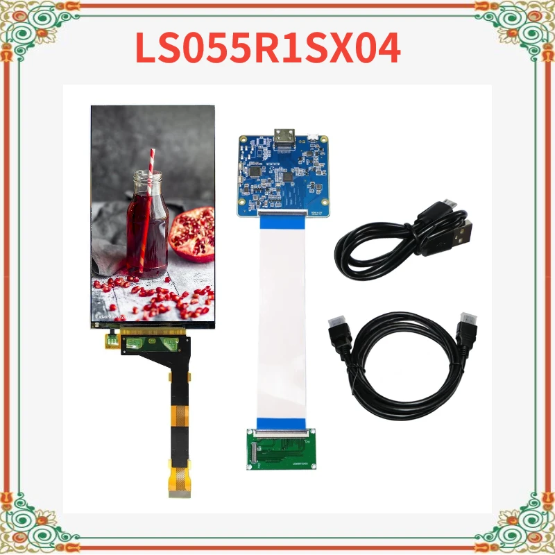 

Original 5.5" 2K LS055R1SX04 LCD Display for Sharp 3D HDMI-Compatible to MIPI to Printer Board 1440x2560 Remove/With Backlight