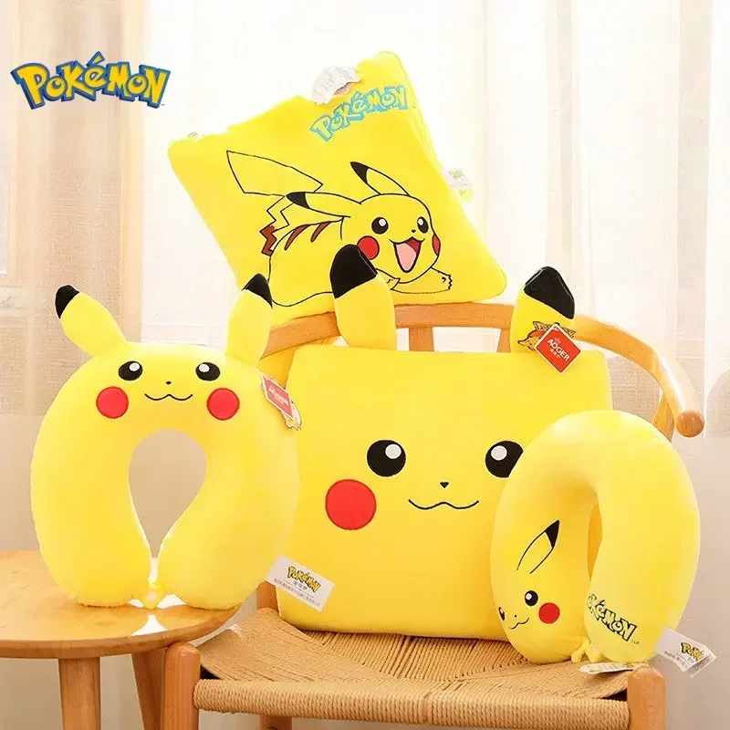 

U Shaped Neck Pillow Cute Nap Toy Anime Pikachu Memory Foam Neck Pillows Soft Travel Pillow Sleeping Pillow For Lunch Break