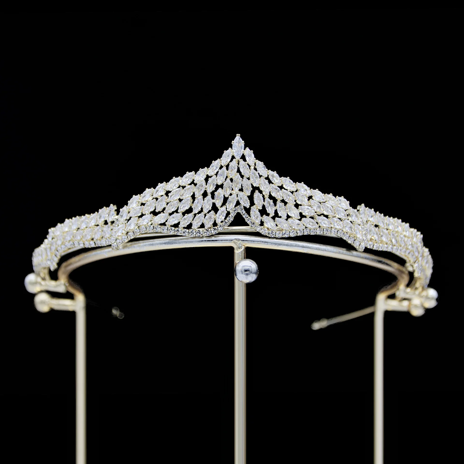 

Luxury Crowns And Tiaras For Wedding Bride Hair Jewelry Accessories CZ Zirconia Bridal Headdress Crown Women Prom Party Diadem