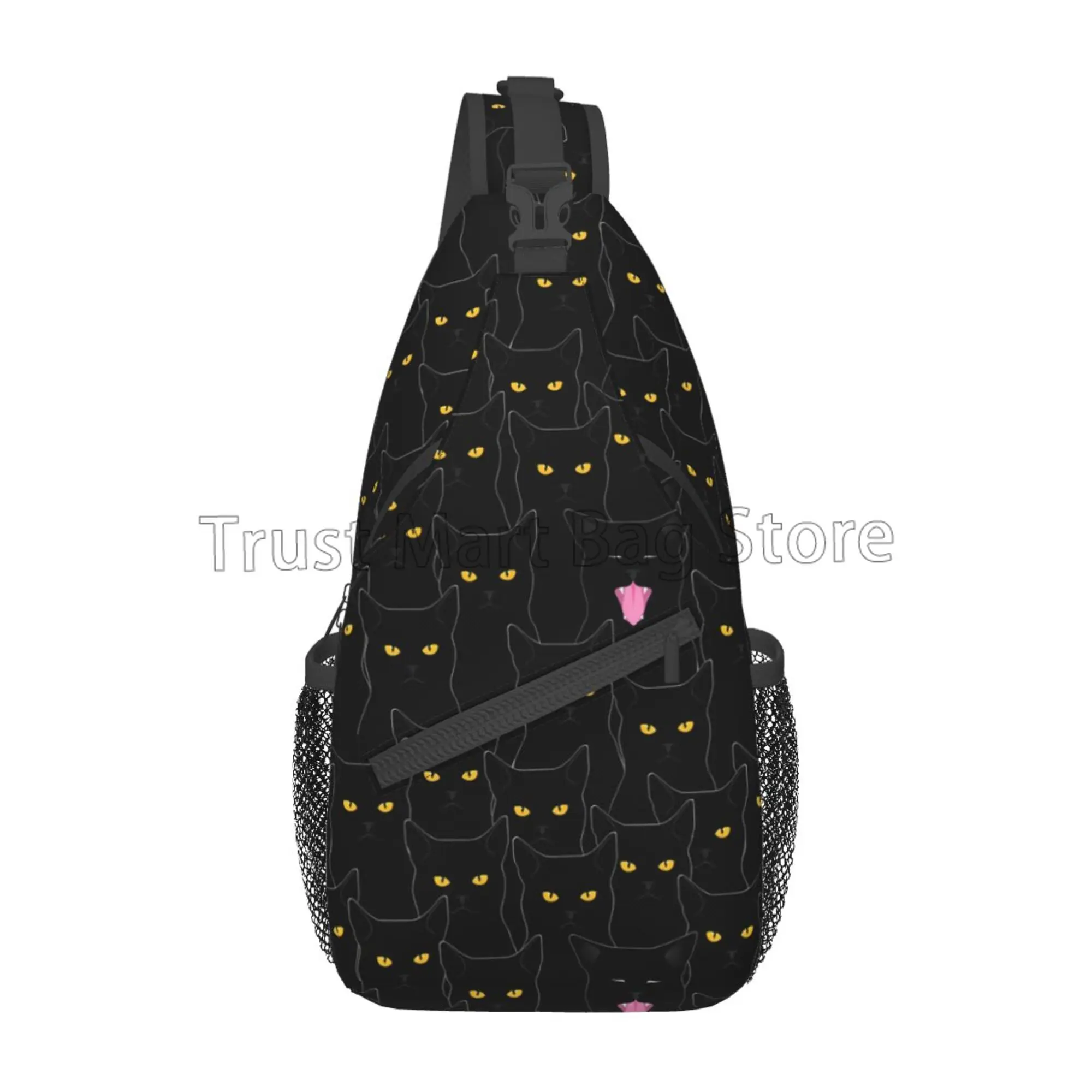 Black Cat Sling Backpack Cute Shoulder Chest Bag Travel Hiking Chest Bag Crossbody Daypack for Women Men Travel Hiking
Black Cat Sling Backpack Cute Shoulder Chest Bag Travel Hiking Chest Bag Crossbody Daypack for Women Men Travel Hiking