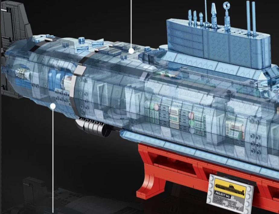In stock Ideas Creative Military MOC Typhoon-class Shark Building Blocks Toys nuclear submarine WW2 Audlt 4474pcs In stock Ideas Creative Military MOC Typhoon-class Shark Building Blocks Toys nuclear submarine WW2 Audlt 4474pcs