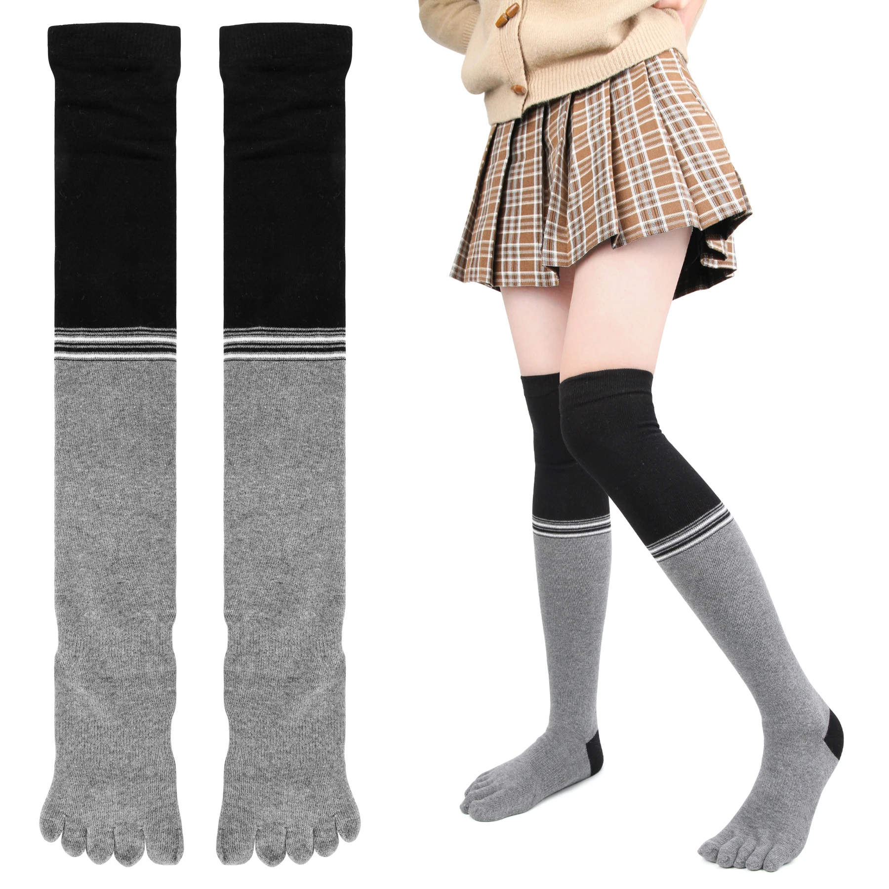 Women Breathable Pilates Over Knee Anti-Slip Five Toe Yoga Socks Quick-Dry Cotton Ladies Ballet Dance Elasticity Fitness Socks
Women Breathable Pilates Over Knee Anti-Slip Five Toe Yoga Socks Quick-Dry Cotton Ladies Ballet Dance Elasticity Fitness Socks