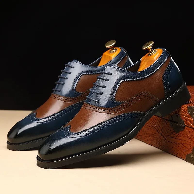 Luxury Designer Pointed Business Brogue Leather Shoes Men Casual Loafers Wedding Formal Dress Footwear Sapatos Tenis Masculino
Luxury Designer Pointed Business Brogue Leather Shoes Men Casual Loafers Wedding Formal Dress Footwear Sapatos Tenis Masculino