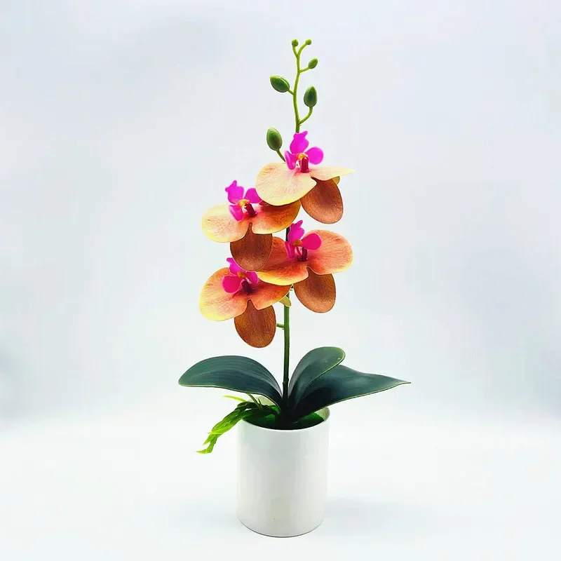 Artificial plants phalaenopsis bonsai, fake flower potted plant, garden bedroom home decoration
Artificial plants phalaenopsis bonsai, fake flower potted plant, garden bedroom home decoration