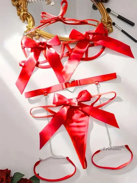 Soutien-gorge et culotte transparents pour femmes, ensemble de sous-vêtements jarretelles, olympiques sexy, soutien-gorge ouvert, string, ensembles de lingerie chauds, 7.0 1