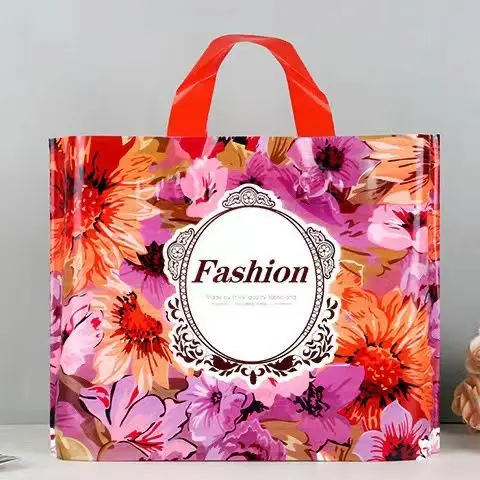 50pcs 0.12mm Thicken Plant Printed Shopping Bag Clothing and Cosmetics Storage Pocket Gift Packaging Portable Plastic Handbag
50pcs 0.12mm Thicken Plant Printed Shopping Bag Clothing and Cosmetics Storage Pocket Gift Packaging Portable Plastic Handbag
