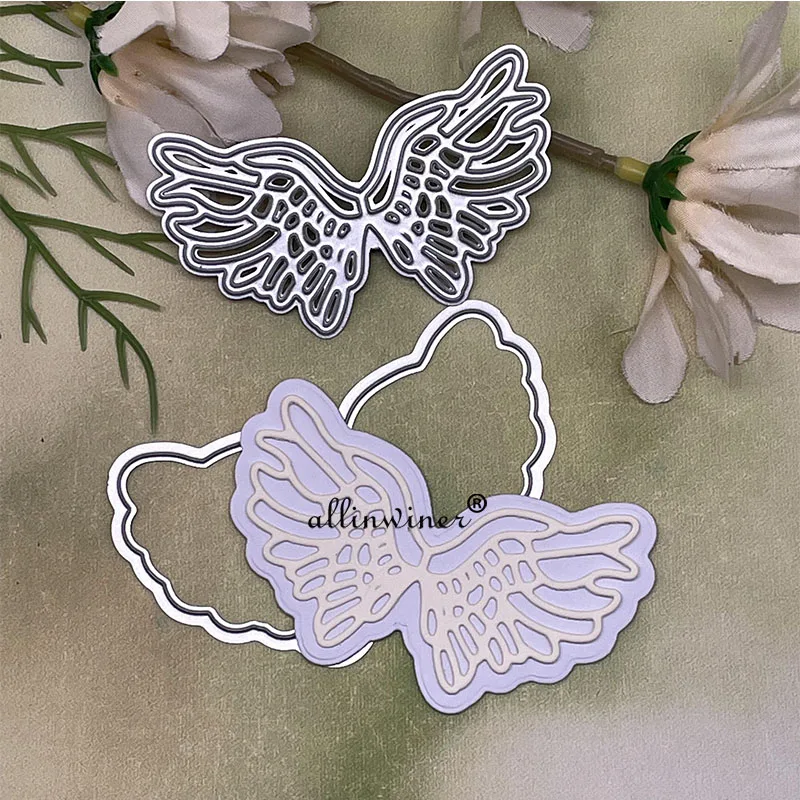 

Angel wings decoration Metal Cutting Dies Stencils Die Cut for DIY Scrapbooking Album Paper Card Embossing