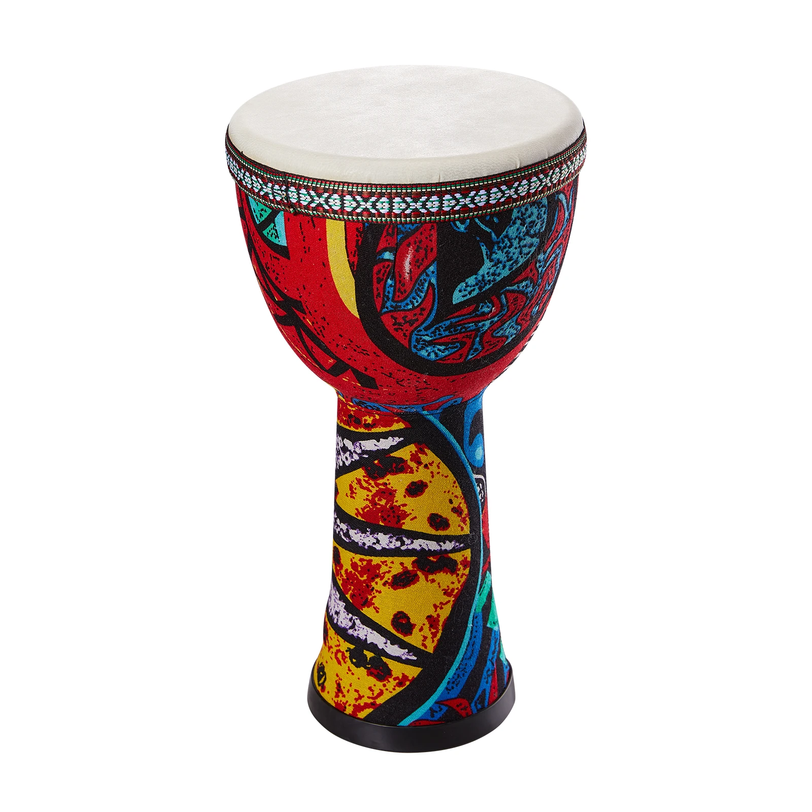 

8-inch African Drum PVC Drum Body Goatskin Drum Surface Lightweight Hand Clapping Drum for Adult Beginners