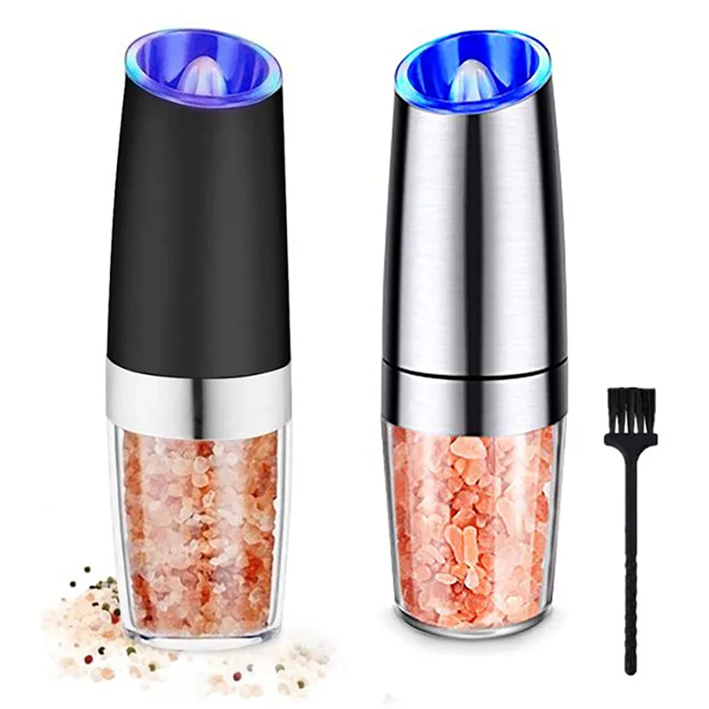 

Electric Salt and Pepper Grinder Stainless Steel Automatic Gravity Induction Pepper Mill Kitchen Spice Grinders Tools