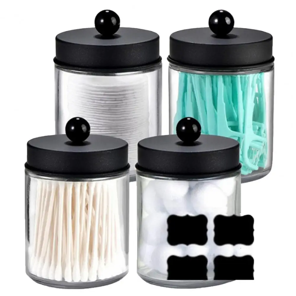 Storage Jar Set Set of 4 Glass Apothecary Jar Containers for Bathroom Vanity Makeup Storage Organize Dresser Countertop
Storage Jar Set Set of 4 Glass Apothecary Jar Containers for Bathroom Vanity Makeup Storage Organize Dresser Countertop