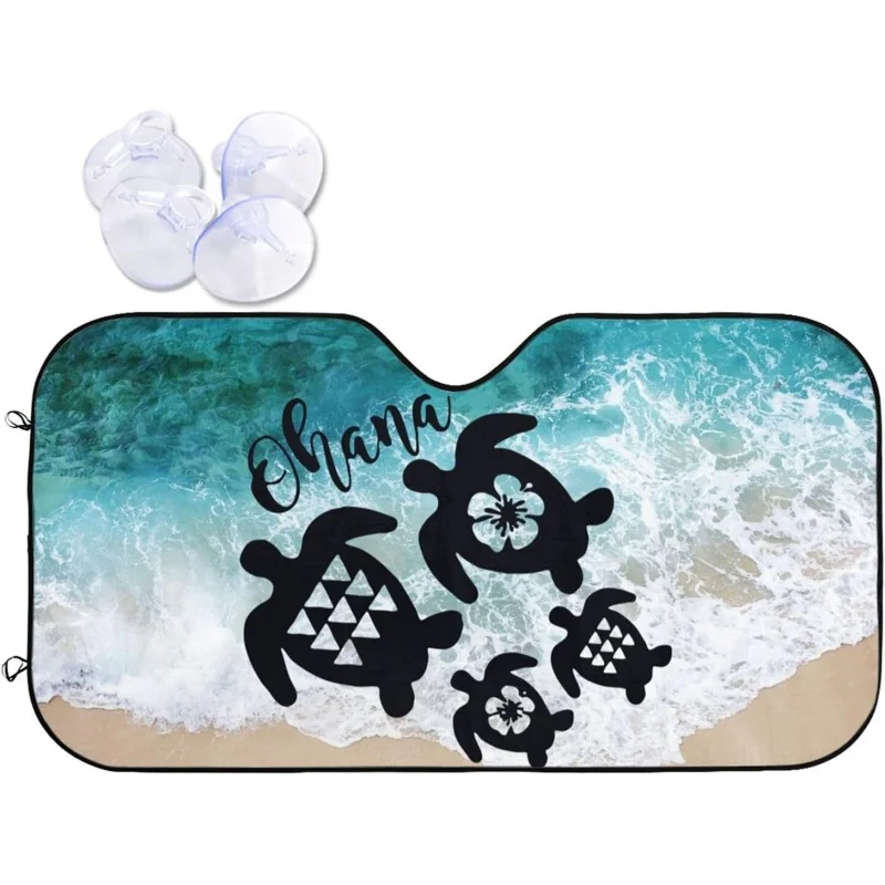 Ocean Aloha Turtle Beach Car Windshield Sunshade Front Window Sun Shade Visor Blocks UV Rays To Keep Your Vehicle Cool
Ocean Aloha Turtle Beach Car Windshield Sunshade Front Window Sun Shade Visor Blocks UV Rays To Keep Your Vehicle Cool