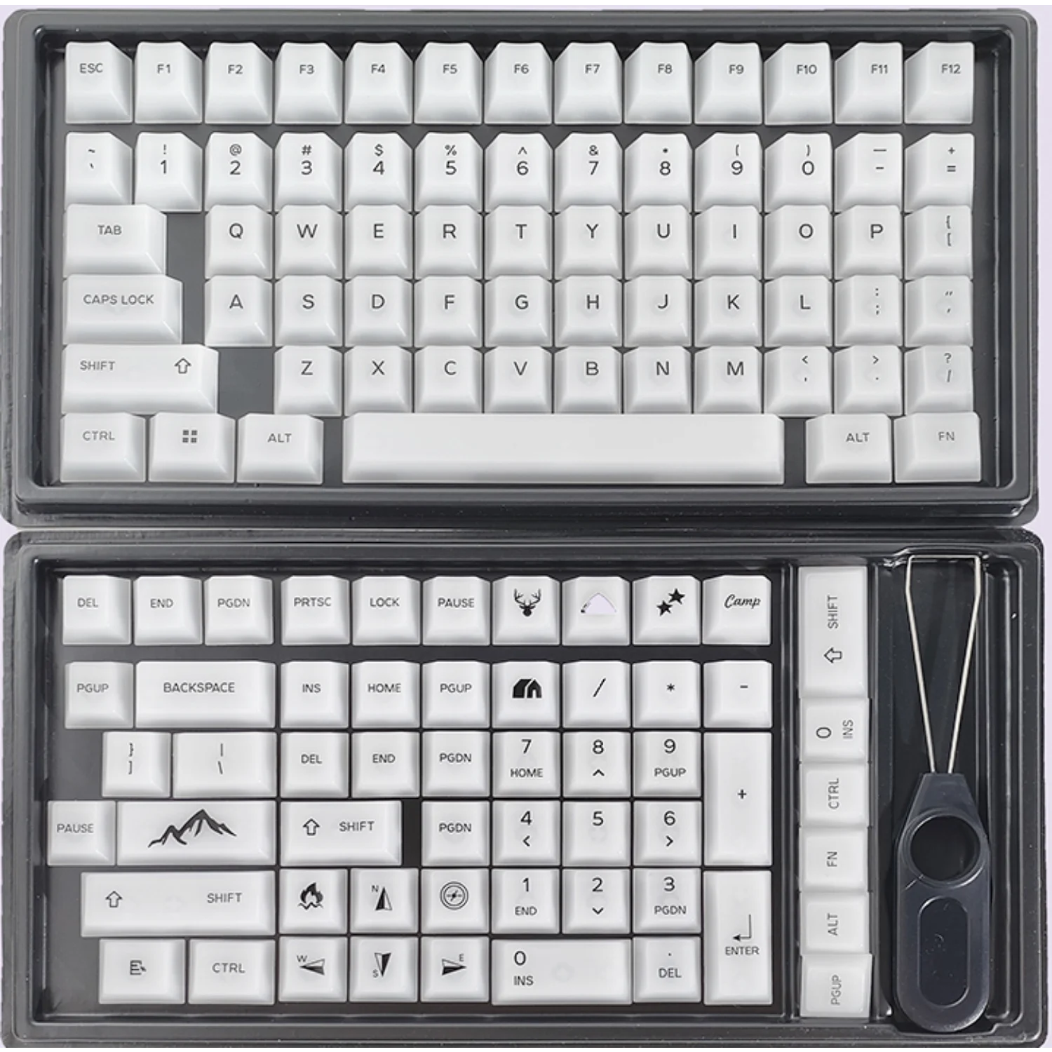 Matte White Translucent Keycaps PBT 123 Keys DIY Crystal Keycaps for 60/80/87/98/104/108 Mechanical Keyboards
Matte White Translucent Keycaps PBT 123 Keys DIY Crystal Keycaps for 60/80/87/98/104/108 Mechanical Keyboards