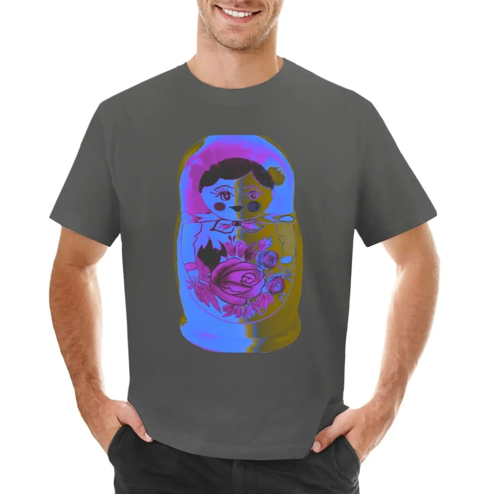 Pop Art Matryoshka on gray background T-Shirt vintage boys whites black t shirts for men
Pop Art Matryoshka on gray background T-Shirt vintage boys whites black t shirts for men