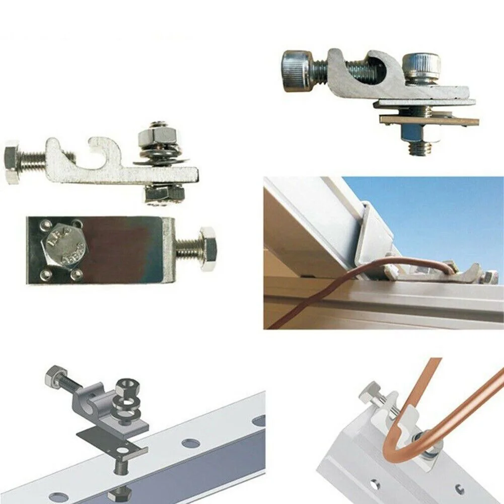 Solar Panels Protection Grounding Buckle Clip Rail Terminal For Solar Photovoltaic Installation Part Stainless Steel 40x40mm
Solar Panels Protection Grounding Buckle Clip Rail Terminal For Solar Photovoltaic Installation Part Stainless Steel 40x40mm